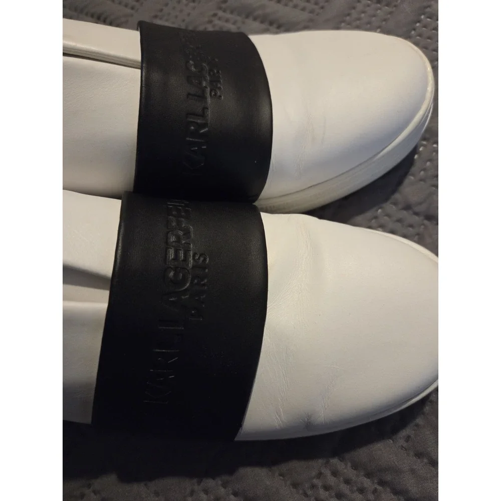 Karl Lagerfeld Paris Asha Slip On Trainers Women's Size 9.5M Streetwear Sneakers